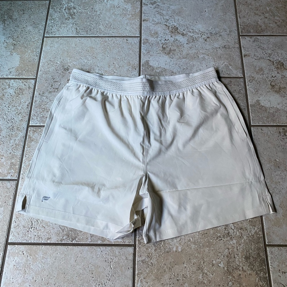 Fabletics Men's Fundamental Short, Lined, Bone, NWT